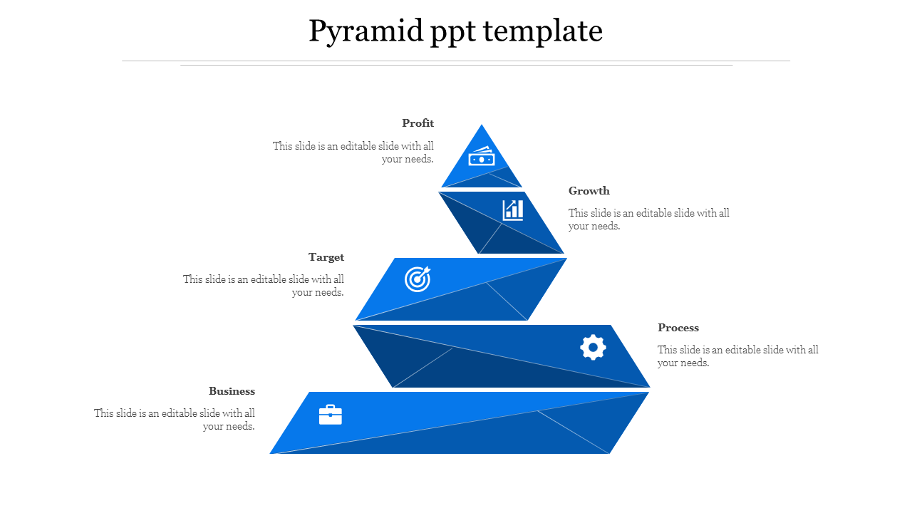 Free - Creative Pyramid PPT Template Slides Presentation